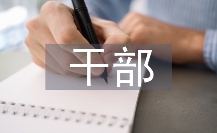 人事科干部競(jìng)聘演講